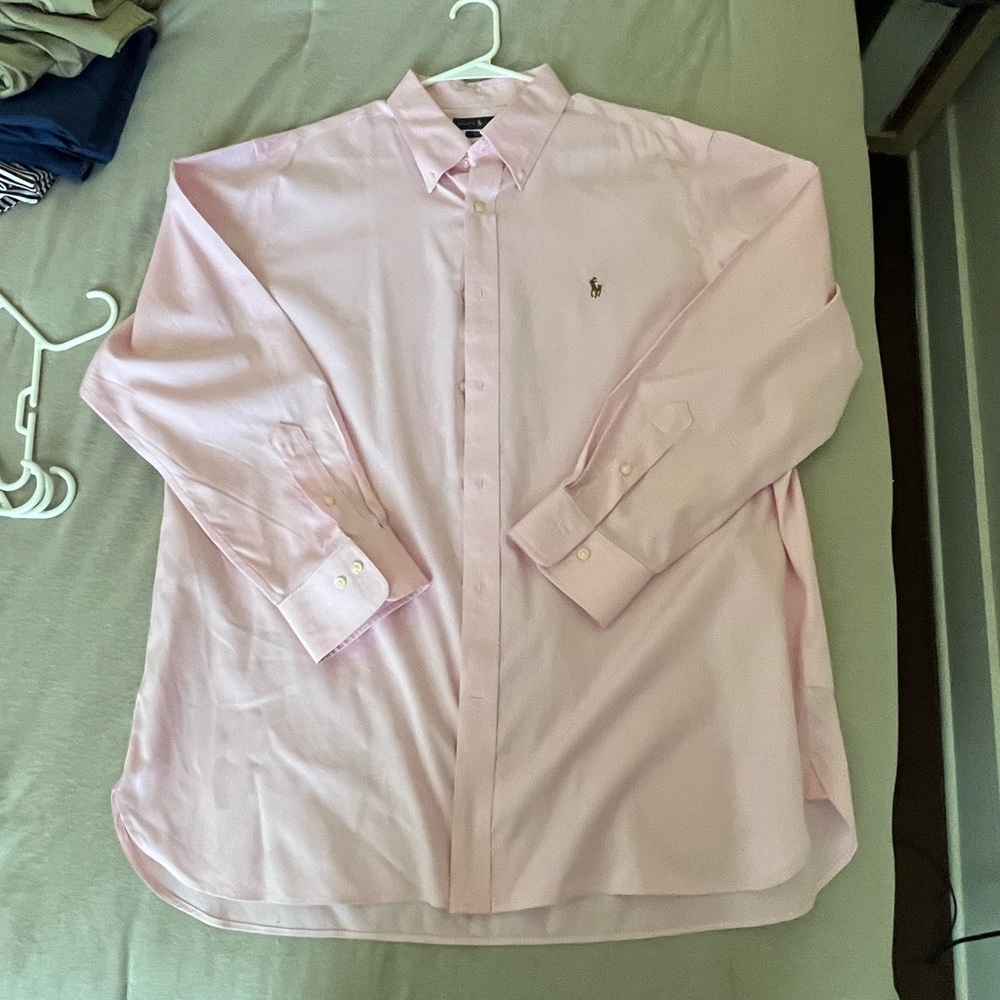 Pink Polo Button Down Shirt